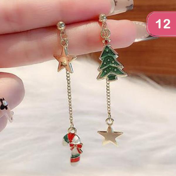 CHRISTMAS EARRING (12 UNITS)