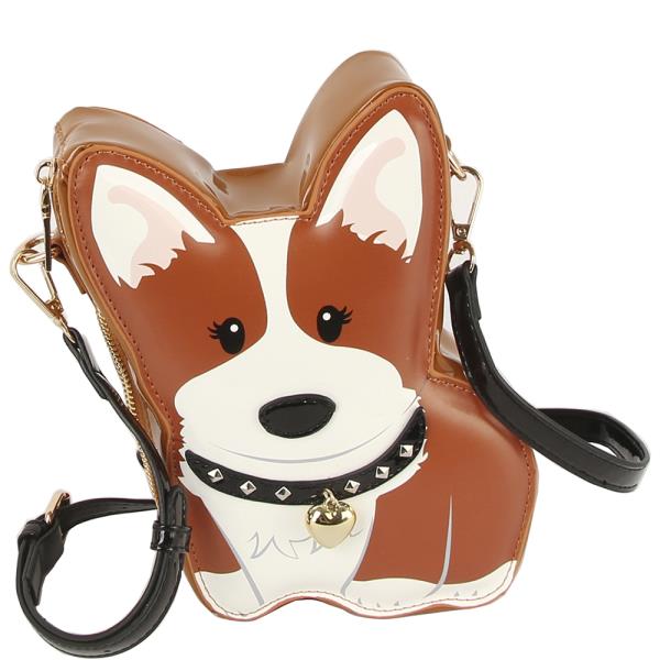 (ONLINE ONLY) Cute corgi dog crossbody bag