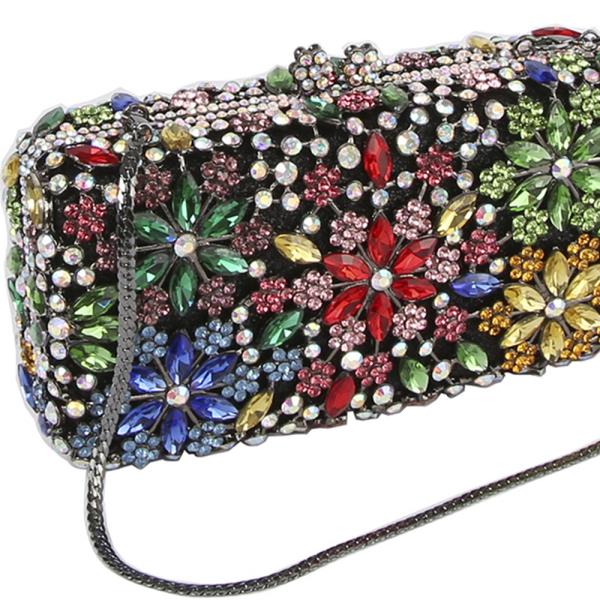 (ONLINE ONLY) Multi color crystal evening clutch bag