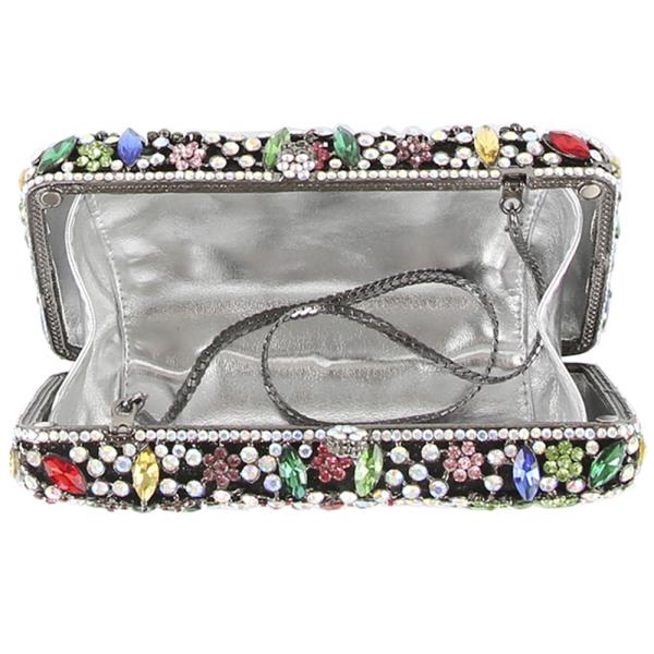 (ONLINE ONLY) Multi color crystal evening clutch bag