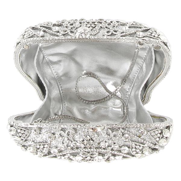 (ONLINE ONLY) Crown crystal evening clutch bag