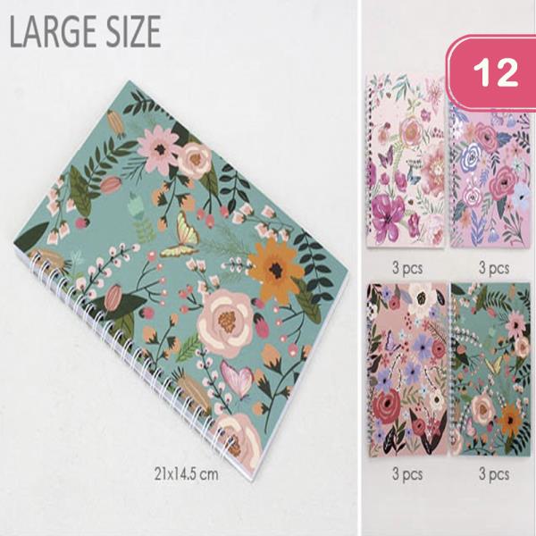 FLOWER NOTEBOOK (12 UNITS)