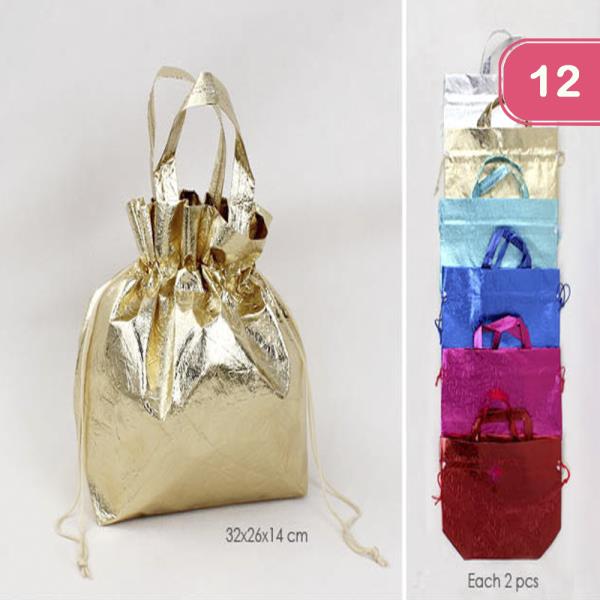 METALLIC COLOR BUCKET BAG (12 UNITS)