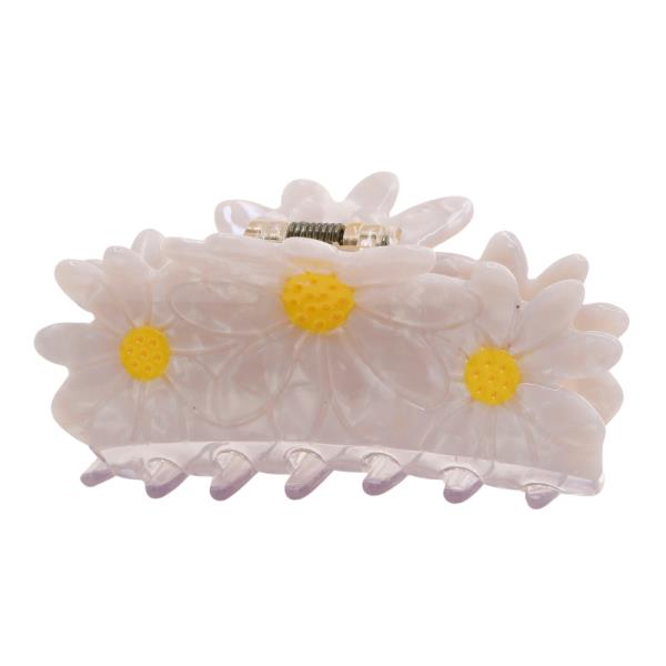 ACETATE DASYI FLOWER CLAW HAIR CLIP