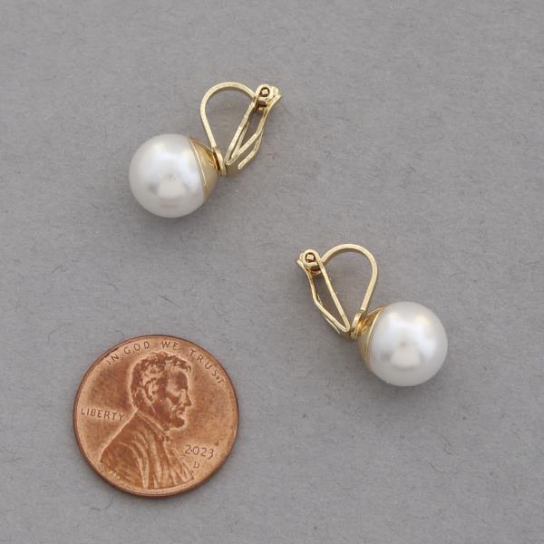 PEARL BEAD CLIP ON EARRING