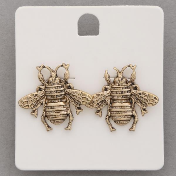 BEE METAL EARRING