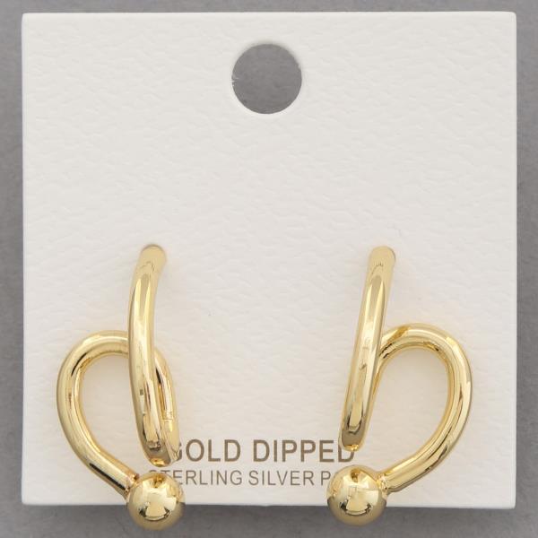 METAL GOLD DIPPED EARRING