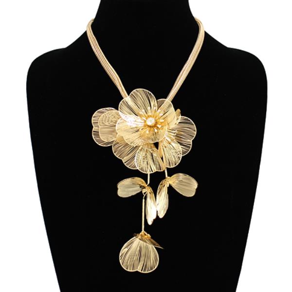 FLOWER CHUNKY NECKLACE