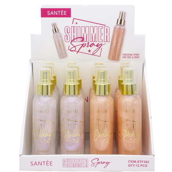 SANTEE SHIMMER FINISHING SPRAY FACE AND BODY (12 UNITS)