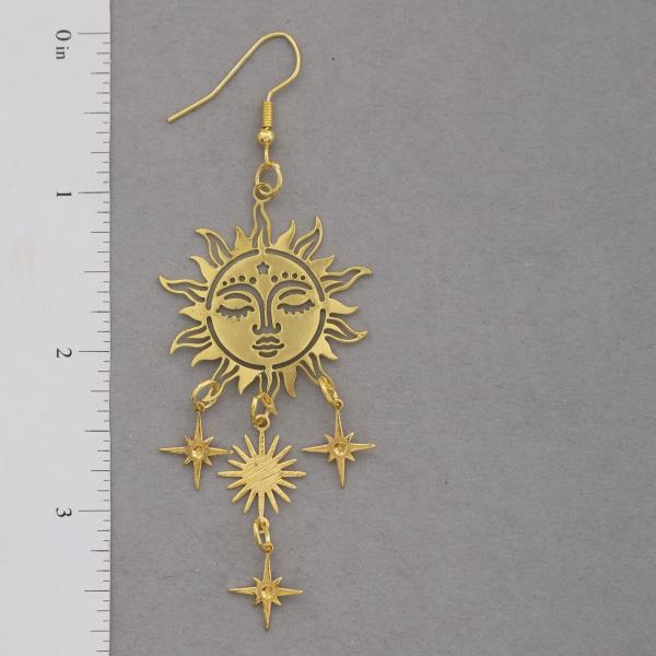 SDJ SUN STAR DANGLE EARRING