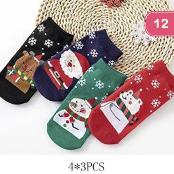 CHRISTMAS SOCKS (12 UNITS)