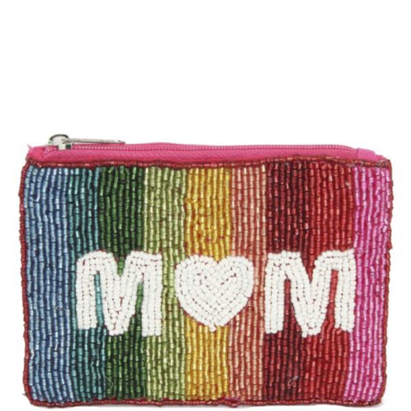 SEED BEAD MOM COIN PURSE BAG