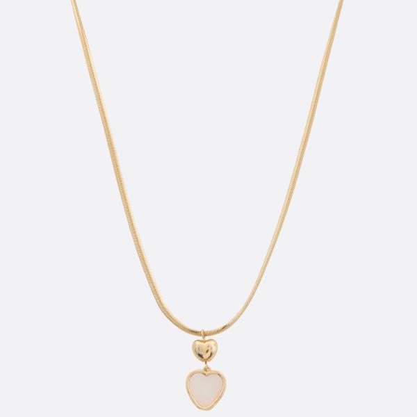 HEART PENDANT METAL NECKLACE