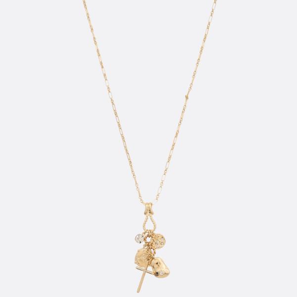 CROSS MULTI CHARM METAL NECKLACE