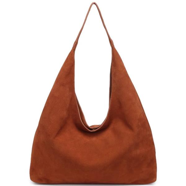 AMBER SHOULDER HOBO SUEDE BAG