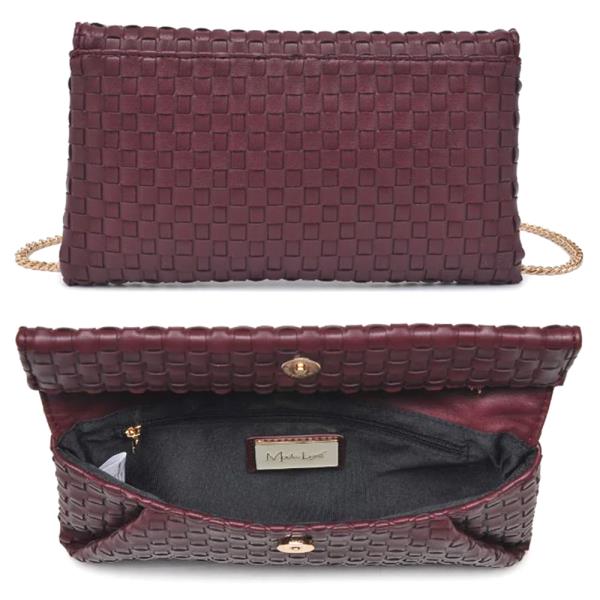 WOVEN PRISCILLA CLUTCH BAG