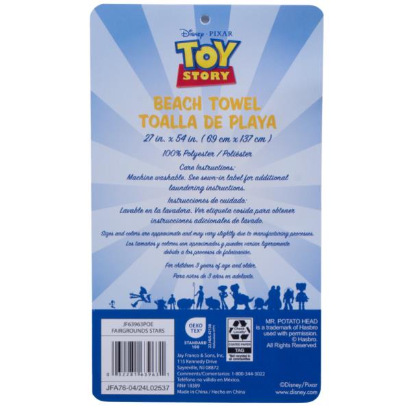 DISNEY PIXAR TOY STORY BEACH TOWEL