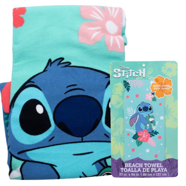 DISNEY TROPICAL STITCH BEACH TOWEL