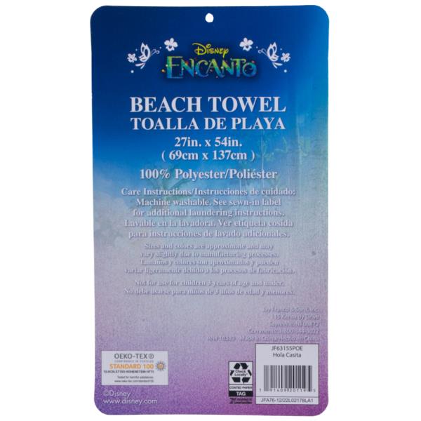 DISNEY ENCANTO "HOLA CASITA" BEACH TOWEL