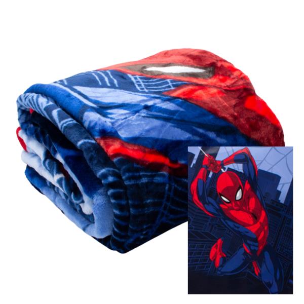 SPIDERMAN CITY SWING RASCHEL BLANKET