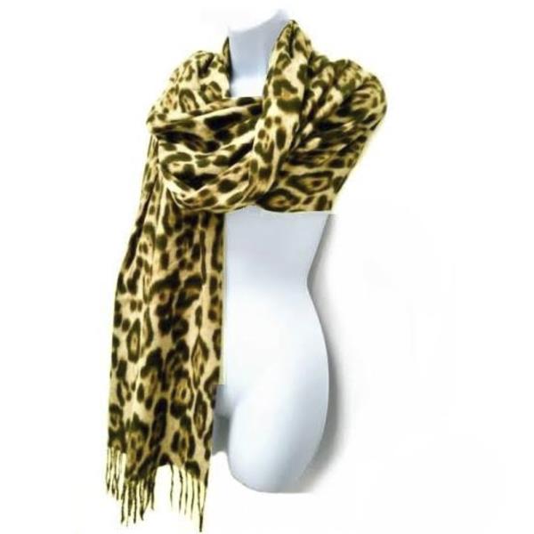 LEOPARD OBLONG SCARF