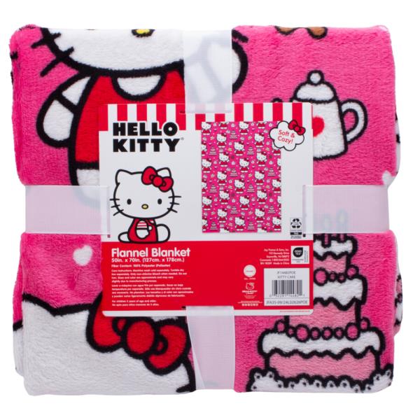 HELLO KITTY SOFT AND COZY FLANNEL BLANKET