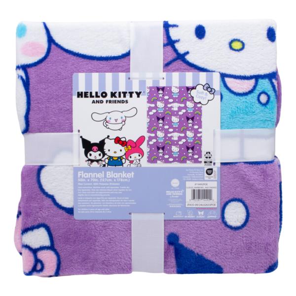 HELLO KITTY AND FRIEND SOFT AND COZY FLANNEL BLANKET