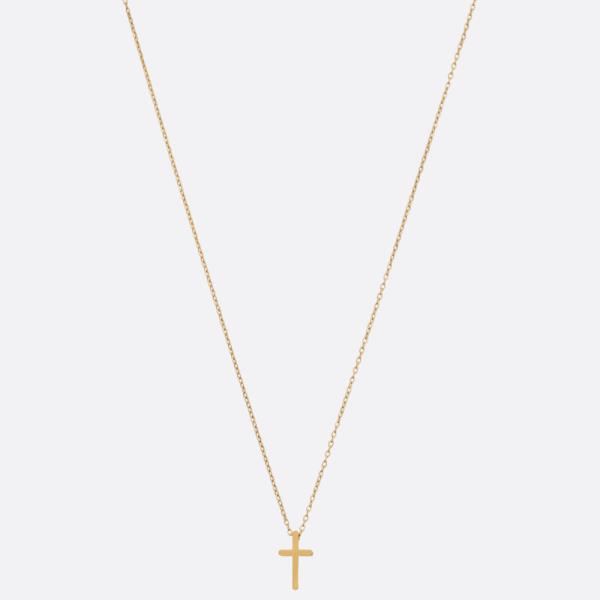 18K GOLD DIPPED CROSS CHARM NECKLACE