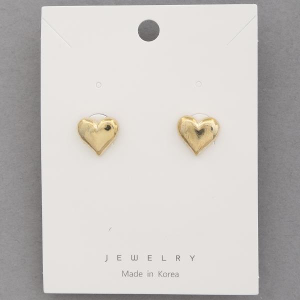 HEART METAL EARRING