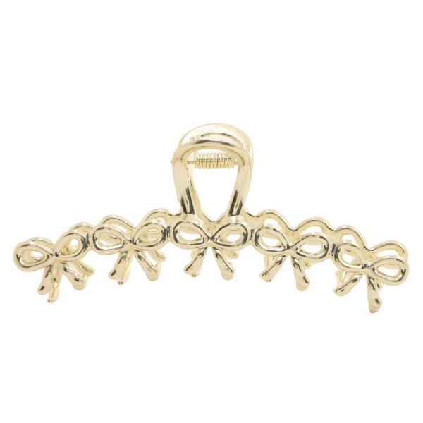 BOW PATTERN METAL CLAW HAIR CLIP