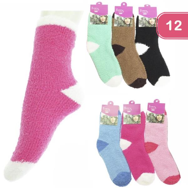 WINTER COZY SOCKS (12 UNITS)