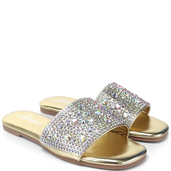 RHINESTONE FASHION SLIDE 12 PAIRS