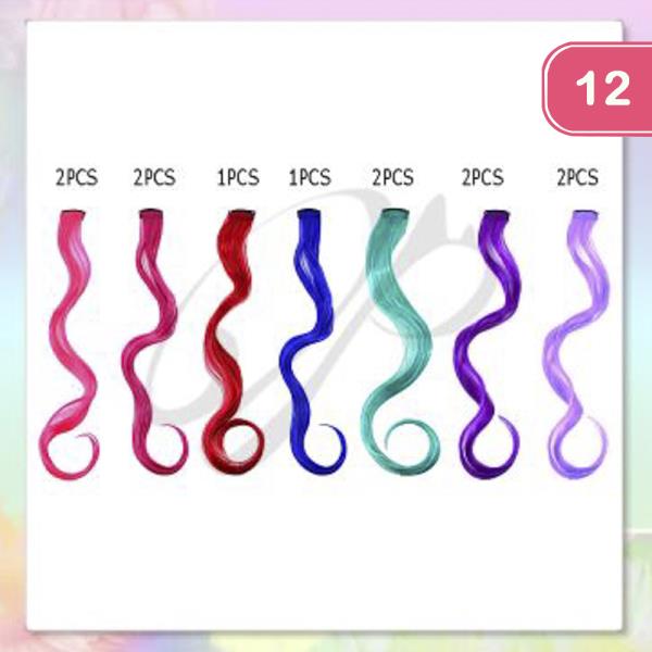 WAVE COLOR HAIR PIN (12 UNITS)