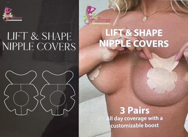 LIFT & SHAPE NIPPLE COVERS 3 PAIR SET