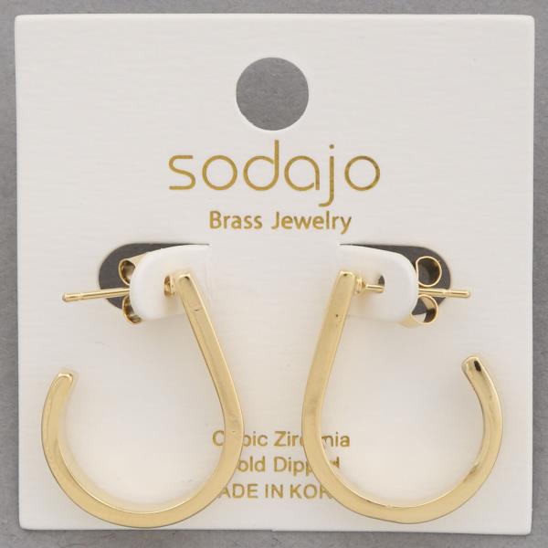 SODAJO GOLD DIPPED EARRING