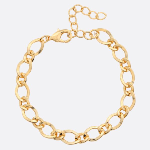 SODAJ CIRCLE LINK GOLD DIPPED BRACELET