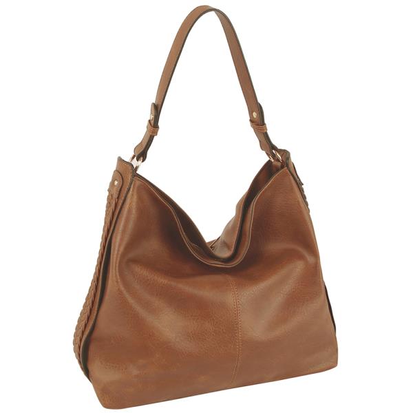 (Online Only) Smooth slouchy shoulder hobo bag