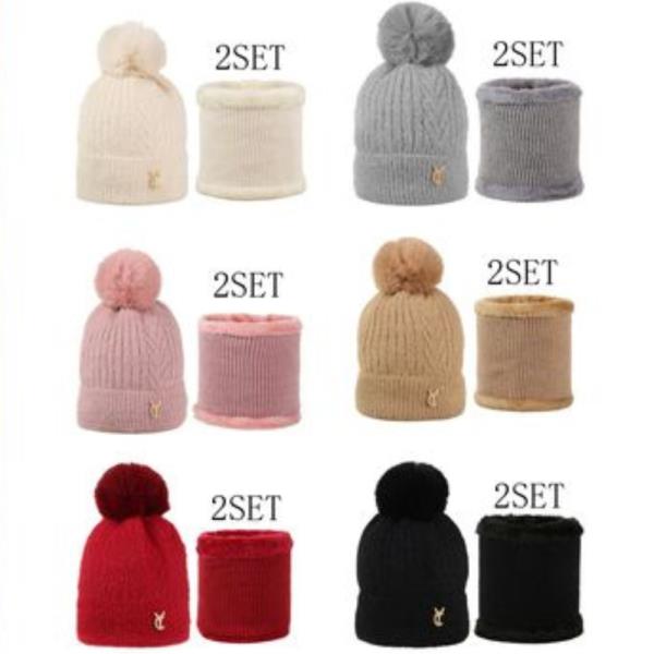 (ONLINE ONLY) FAUX FUR POMPOM BEANIE AND SCARF SET (12 UNITS)