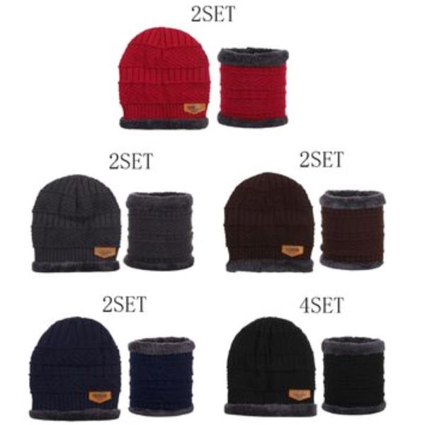 (ONLINE ONLY) FLEECE LINED BEANIE AND SCARF SET (12 UNITS)