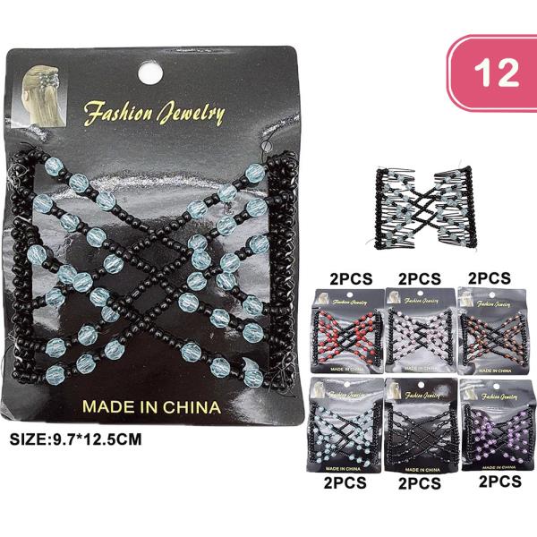 BEAD HAIR PIN (12 UNITS)