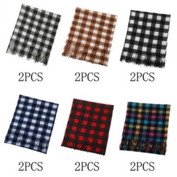 BUFFALO CHECK ASSORTED SCARF (12 UNITS)