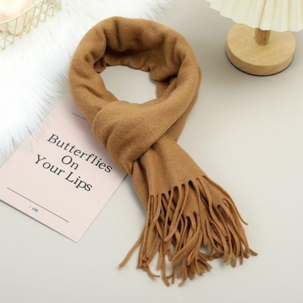 SOFT OBLONG FRINGED SCARF (12 UNITS)