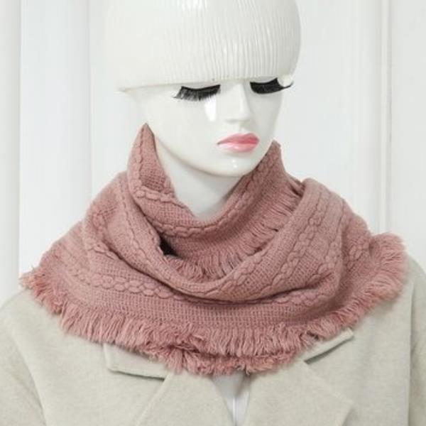 (ONLINE ONLY) SOFT KNIT FRAYED EDGE INFINITY O SCARF (12 UNITS)