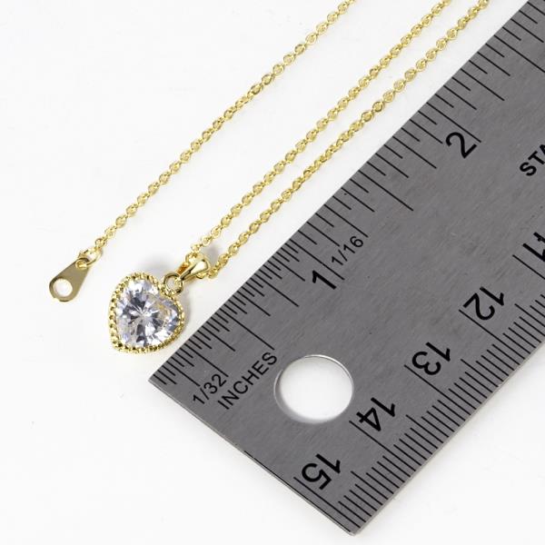 HEART STONE DAINTY NECKLACE