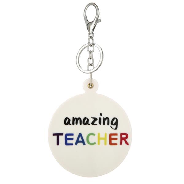 AMAZING TEACHER ROUND KEYCHAIN