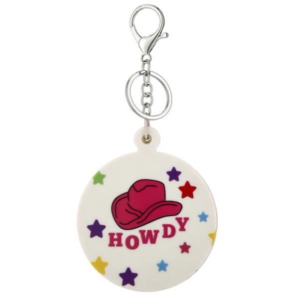 WESTERN HOWDY ROUND KEYCHAIN