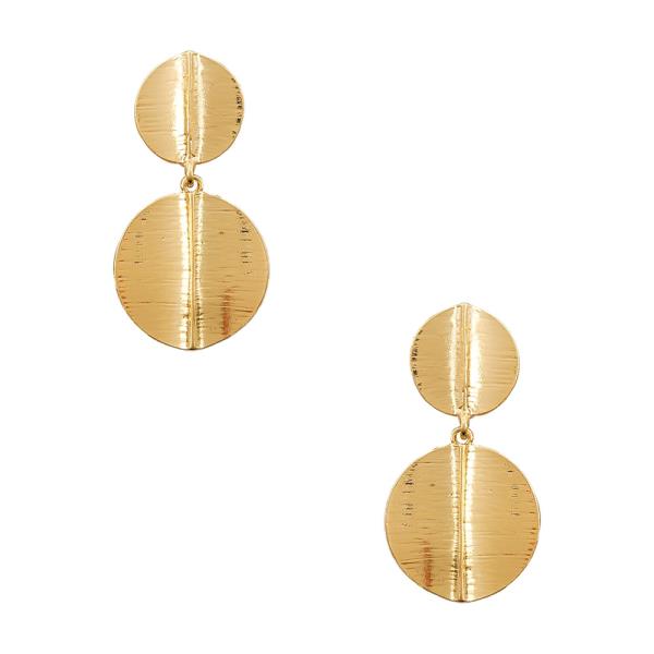 DOUBLE CIRCLE METAL EARRING