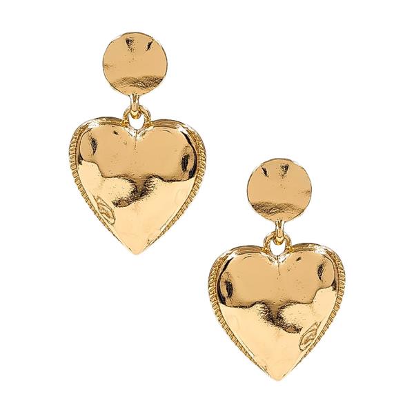 HEART METAL EARRING