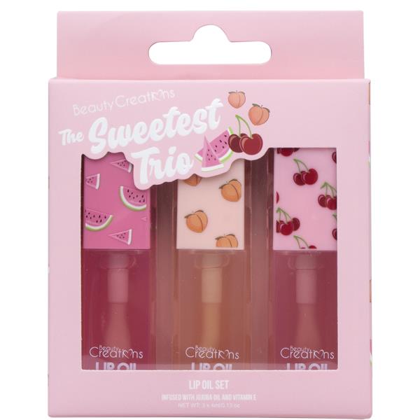 BEAUTY CREATIONS THE SWEETEST TRIO LIP OIL SET