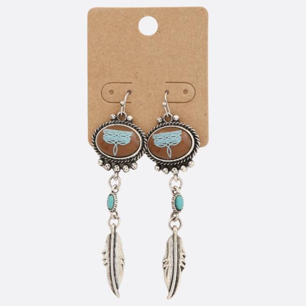 WESTERN STYLE DANGLE EARRING